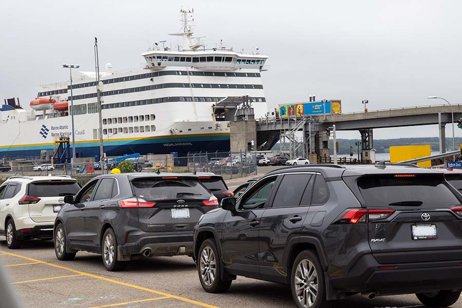 Waiting to Board the Ferry