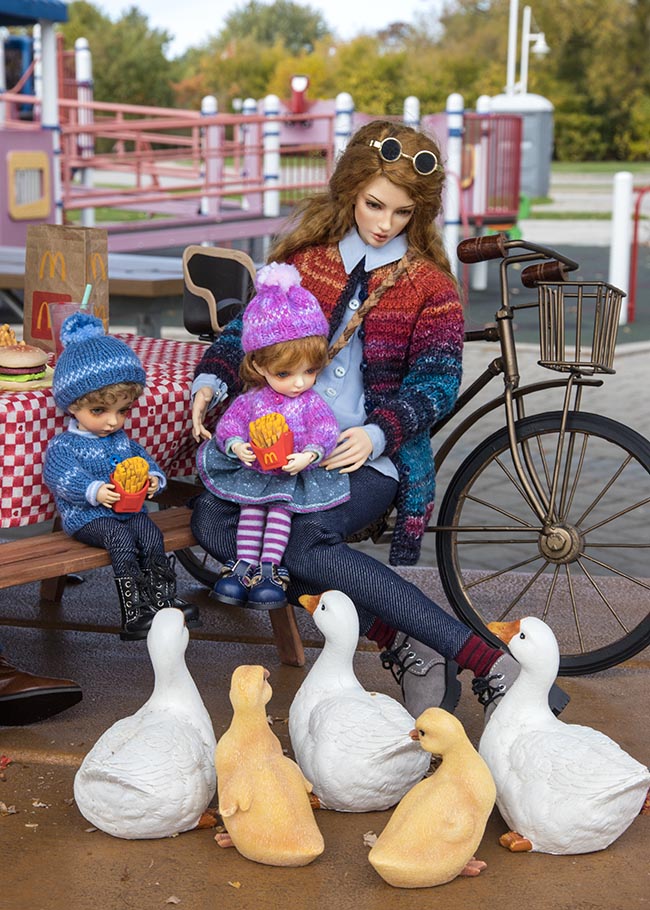 "No, you can't have our fries!"