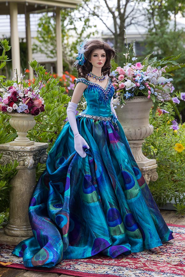 Agnes in the Peacock Gown