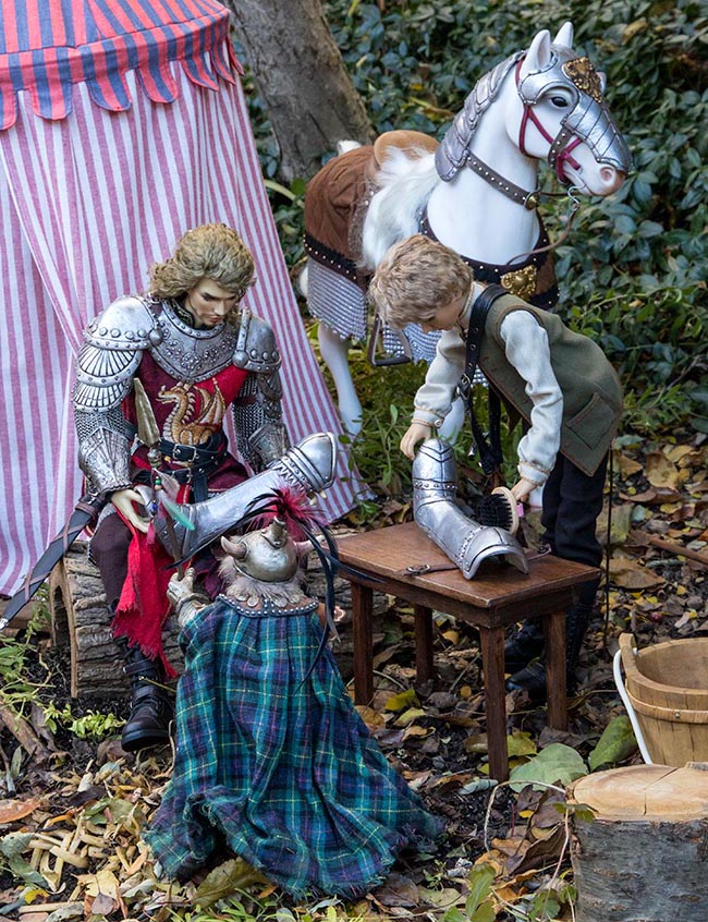 Polishing His Armour