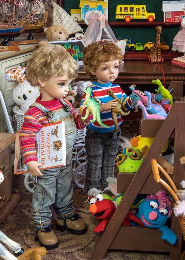 Checking Out the Dinosaurs