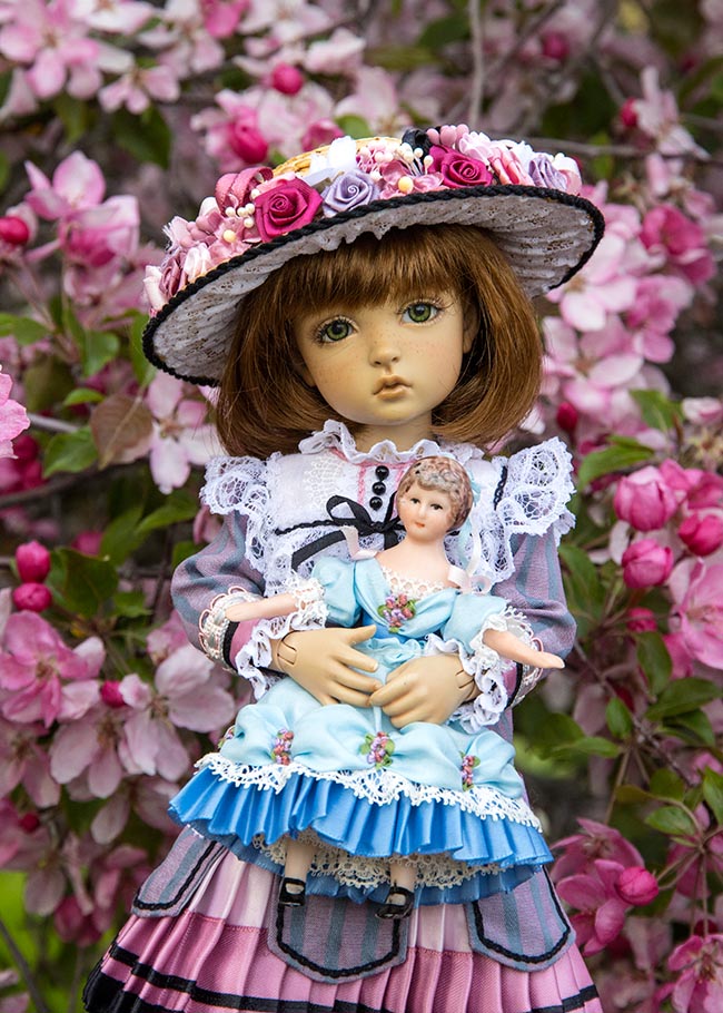 Nyssa in the Crabapple Blossoms