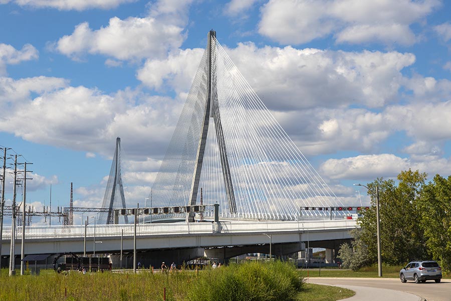 the Gordie Howe Bridge