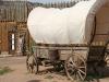Covered Wagon in Front of Trading Post