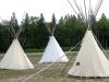 Teepees at the Pancake Bay Trading Post